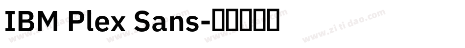 IBM Plex Sans字体转换